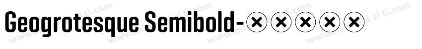 Geogrotesque Semibold字体转换